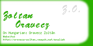 zoltan oravecz business card